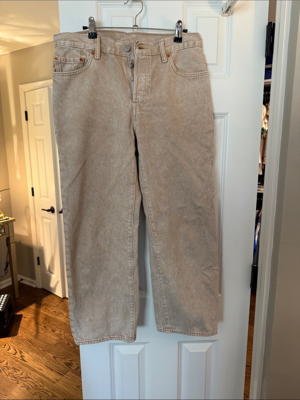 Levi's Women's Cropped Corduroy Jeans — Beige/Tan